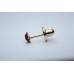 Gouden Babyoorbellen mini lieveheersbeestje rood